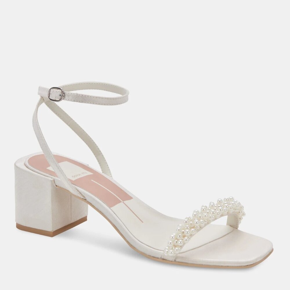 NEVER WORN Dolce Vita White Pearl Heels